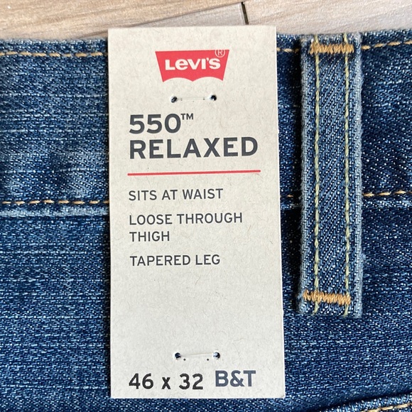 Levi’s 550 relaxed jean loose through thigh tapered leg cotton 46 X 32 - Picture 4 of 17